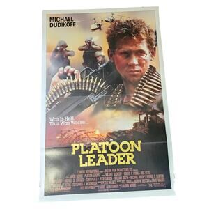 VINTAGE - Platoon Leader Movie Poster - 27 x 40" - Michael Dudikoff 1989
